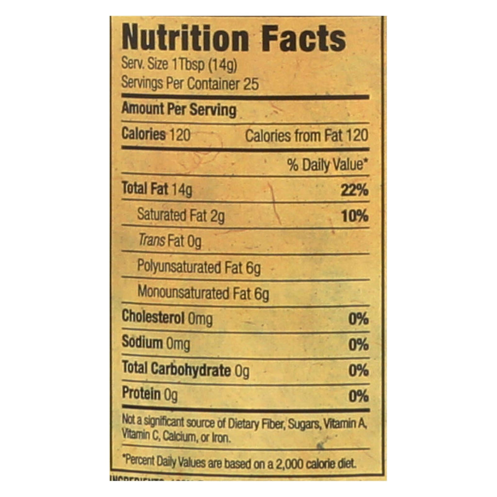 Napa Valley Organic Toasted Sesame Oil, 12-Pack, 12.7 Fl Oz