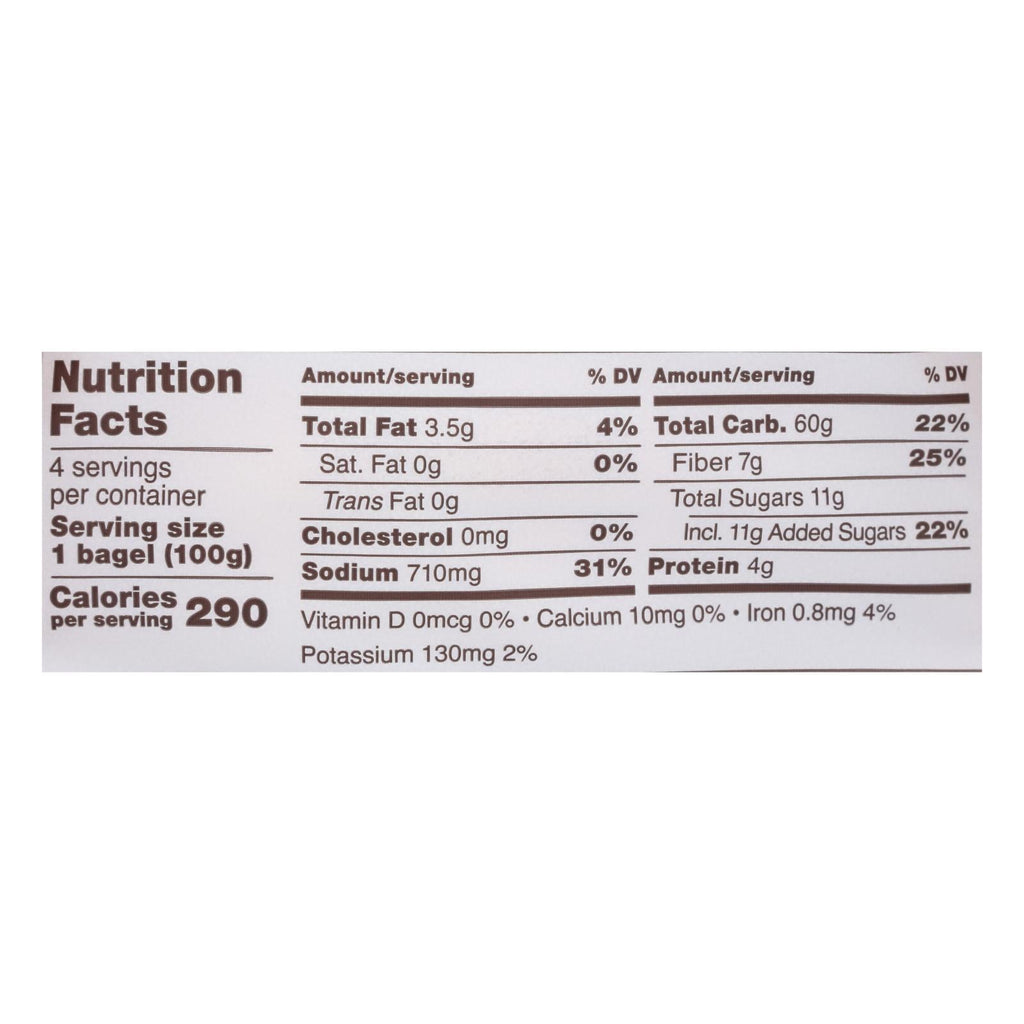Schar - Bagel Plain - Case of 4 - 14.1 OZ
