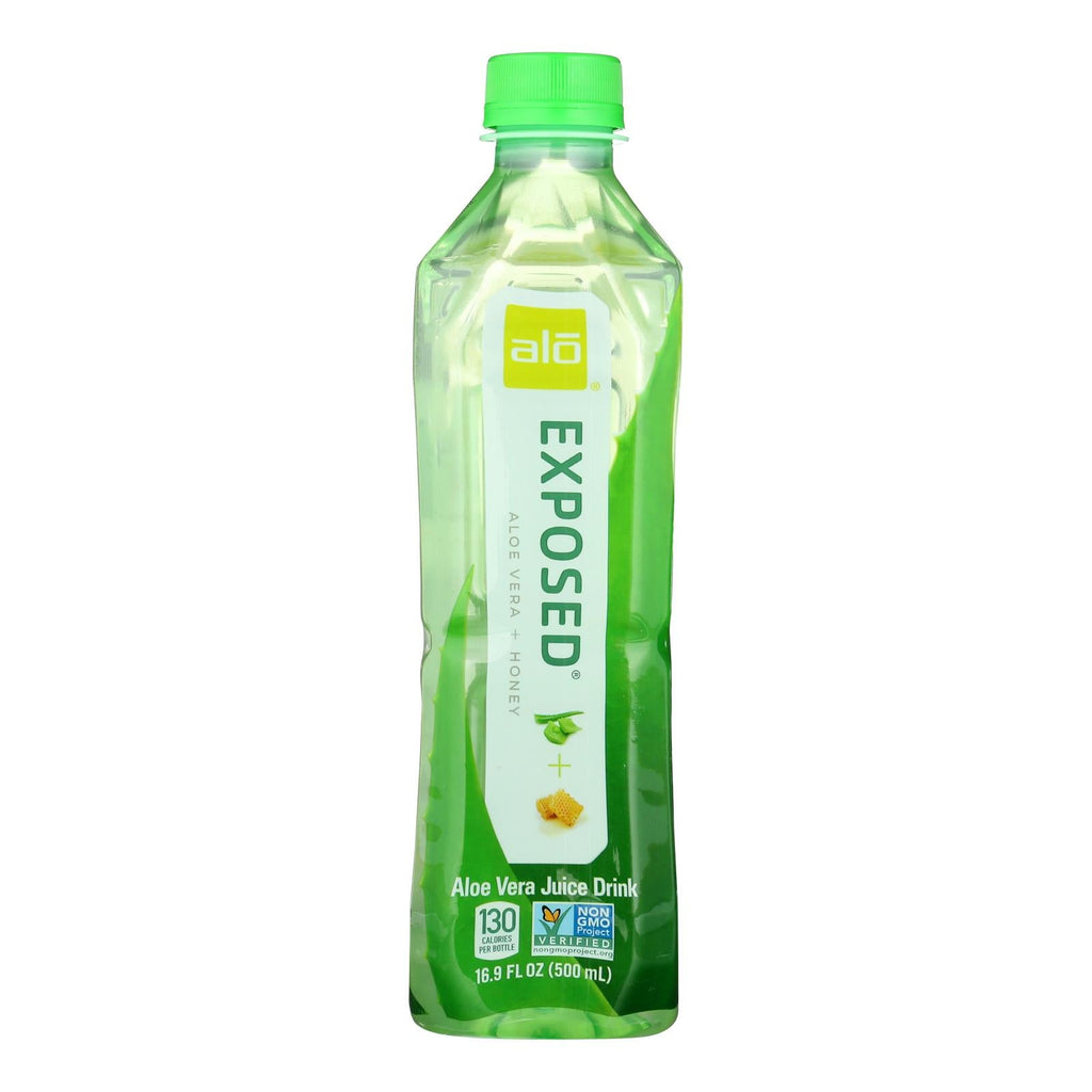 Alo Exposed Aloe Vera & Honey Juice, 12 Pack, 16.9 Fl Oz