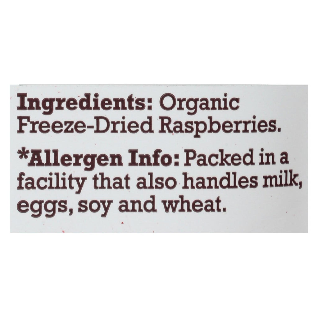 Natierra Freeze Dried - Raspberries - Case of 12 - 1.3 oz.