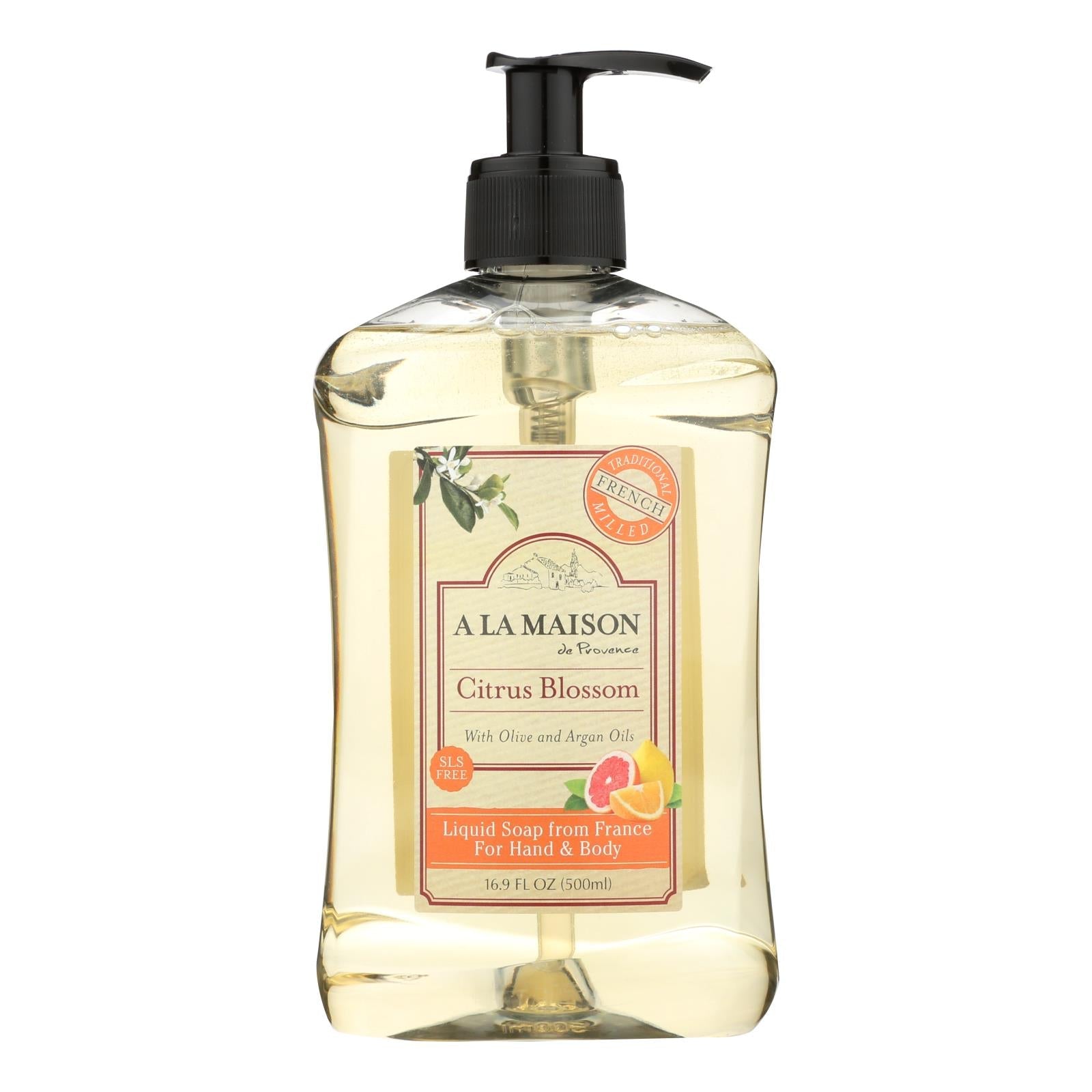A La Maison Citrus Blossom Liquid Hand Soap 16.9 Fl Oz