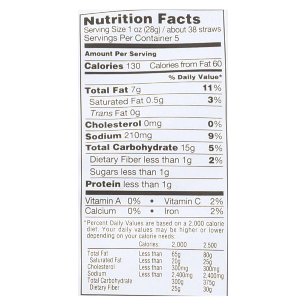 Veggie Straws Sea Salt - 12 Pack, 5 Oz Each