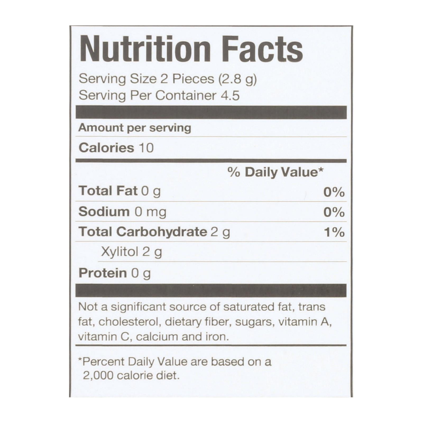 Pur Gum Cinnamon, Aspartame-Free, 9 Pieces, Case of 12