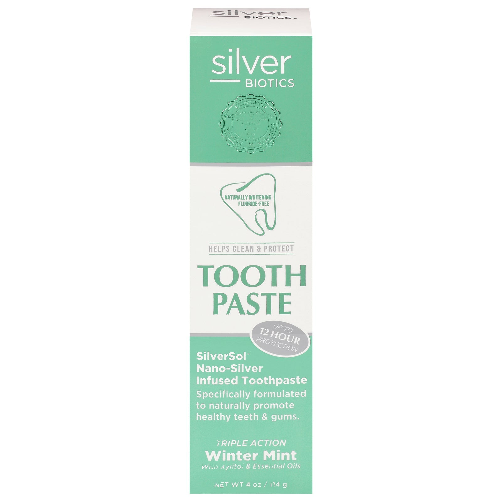 Silver Biotics - Toothpaste Winter Mint - 1 Each-4 Oz