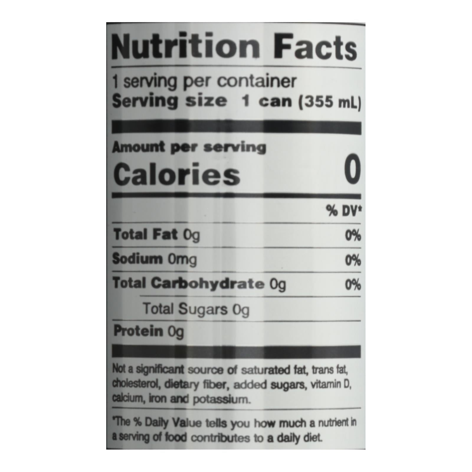 Zevia Raspberry Lime Energy Drink, 12 Pack, 12 fl oz