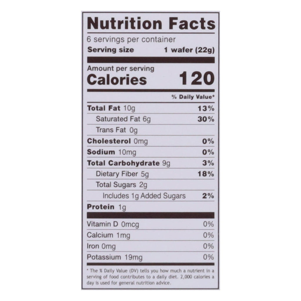 Rip Van Wafels - Wafers Dark Chocolate - CS of 6-4.68 OZ