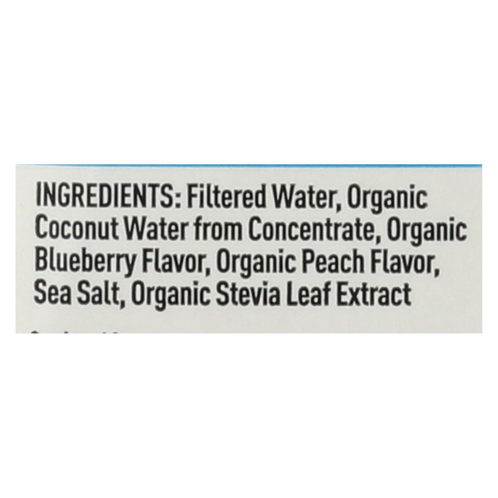 Nooma Organic Electrolyte Drink, Blueberry Peach, 12-pack