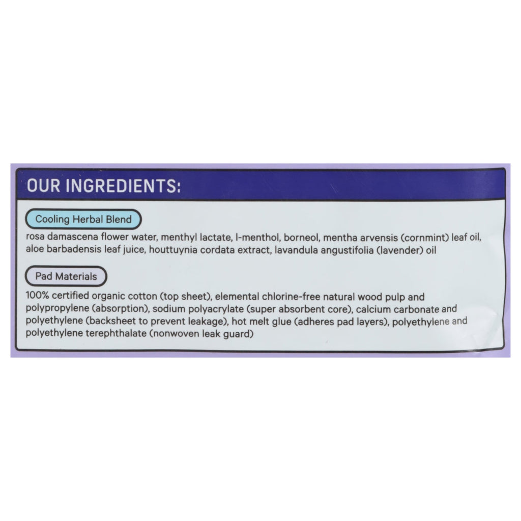The Honey Pot - Menstrl Pads Ovrnt Herbal - EA of 1-12 CT