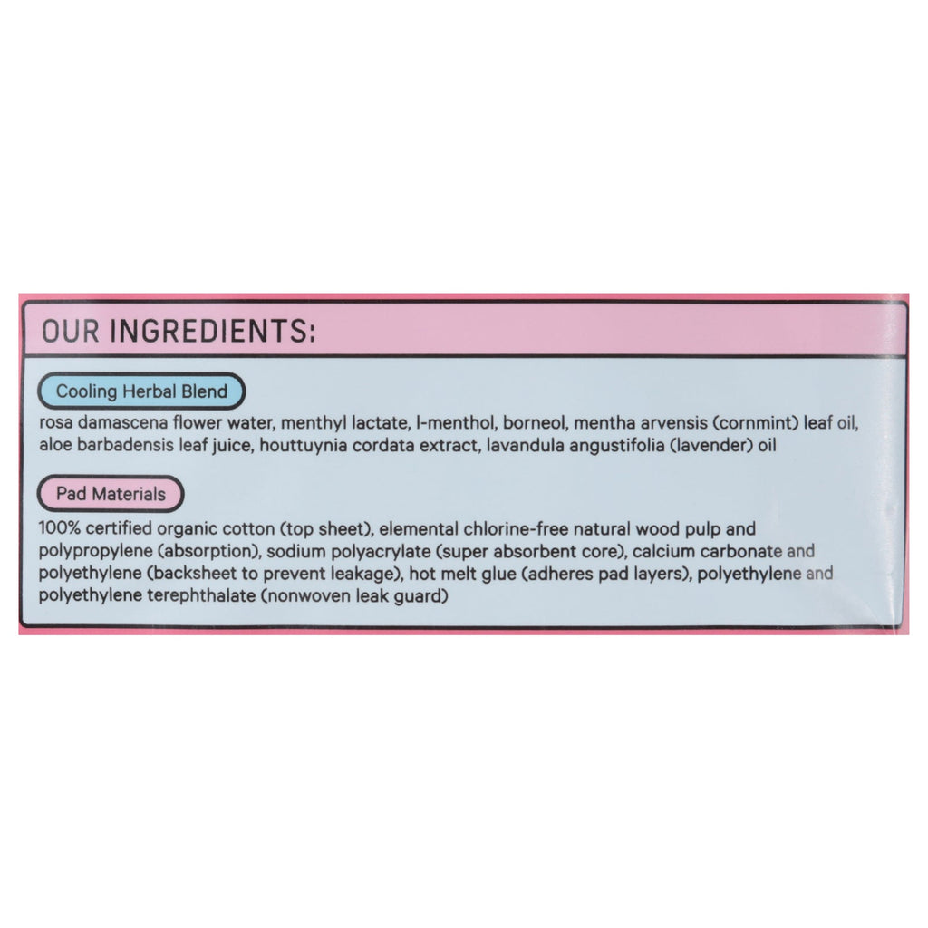 The Honey Pot - Pads Post-partum Herbal - EA of 1-12 CT