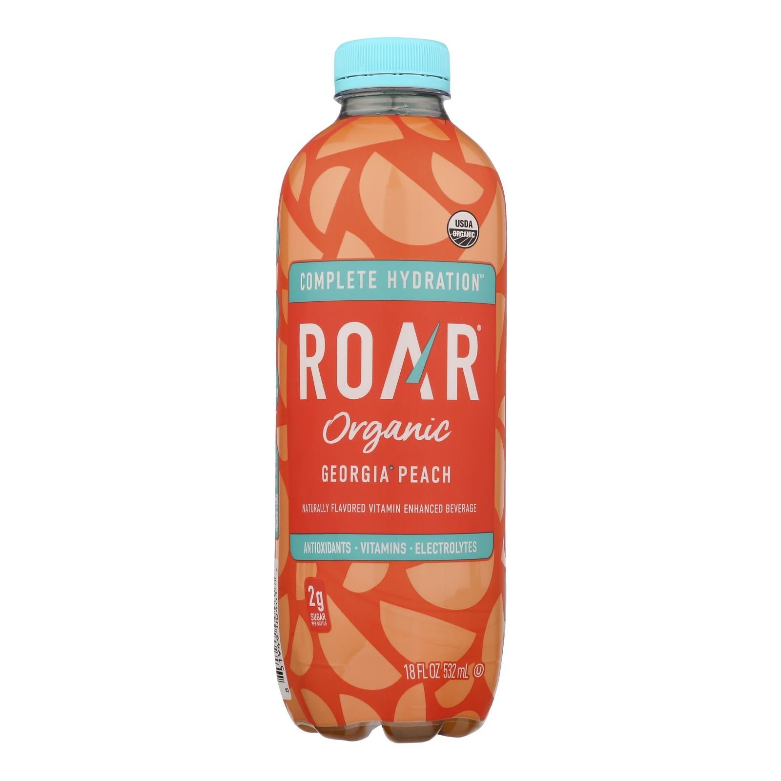 Roar Organic - Water Og2 Georgia Peach - Cs Of 12-18 Fz
