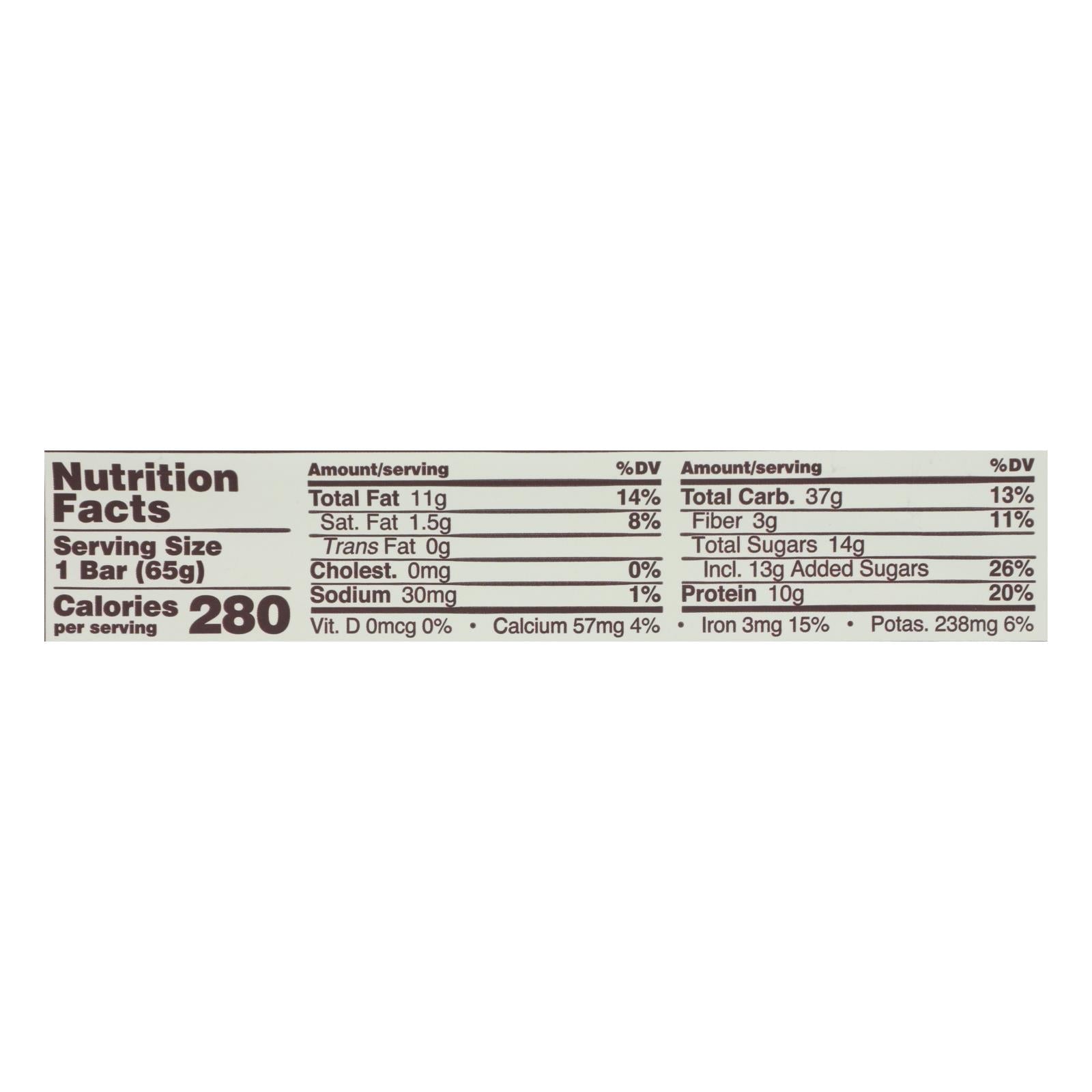 Gomacro Organic Dark Chocolate Almond Bar, Case of 12