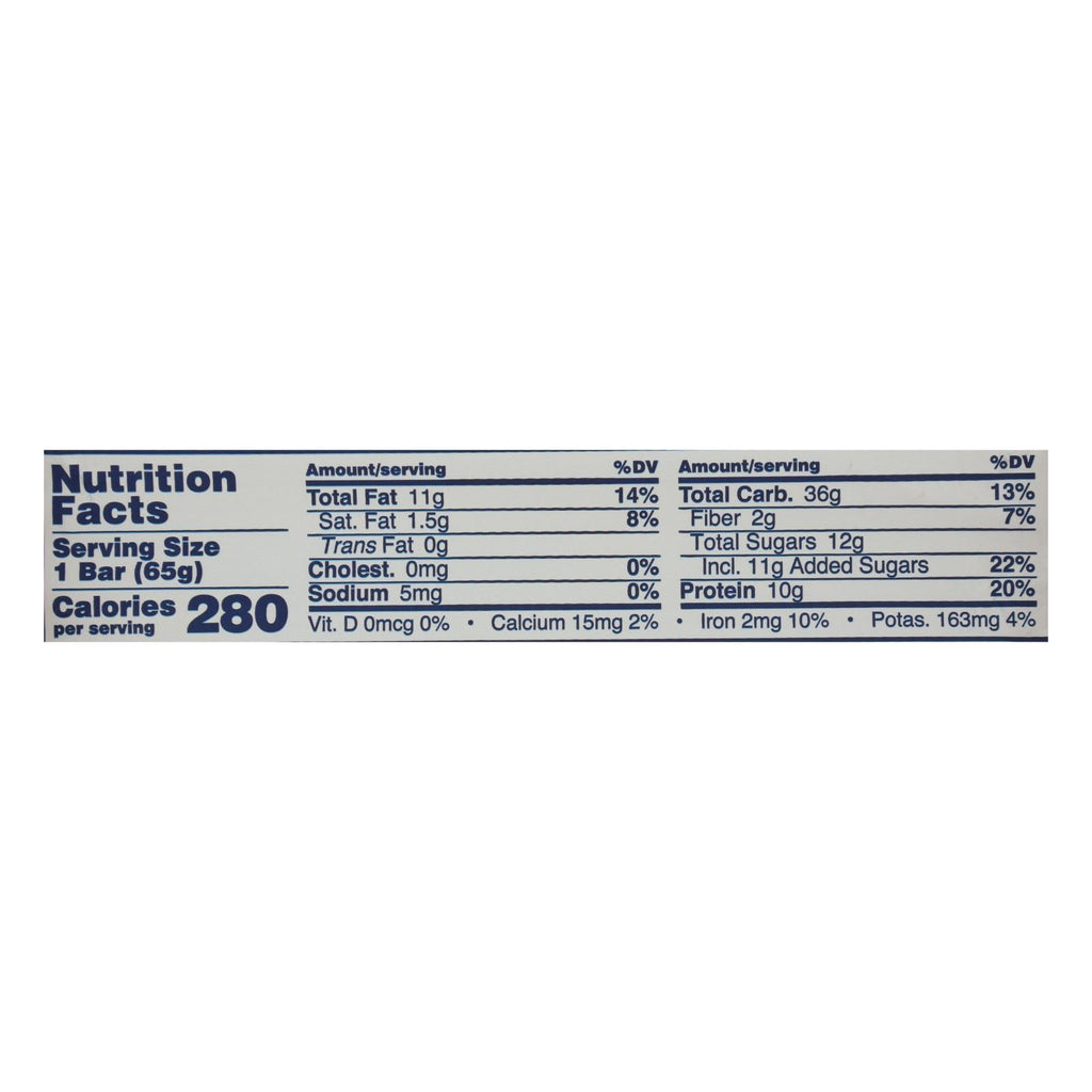 Gomacro Organic Blueberry Cashew Bars, 12-Pack, 2.3oz