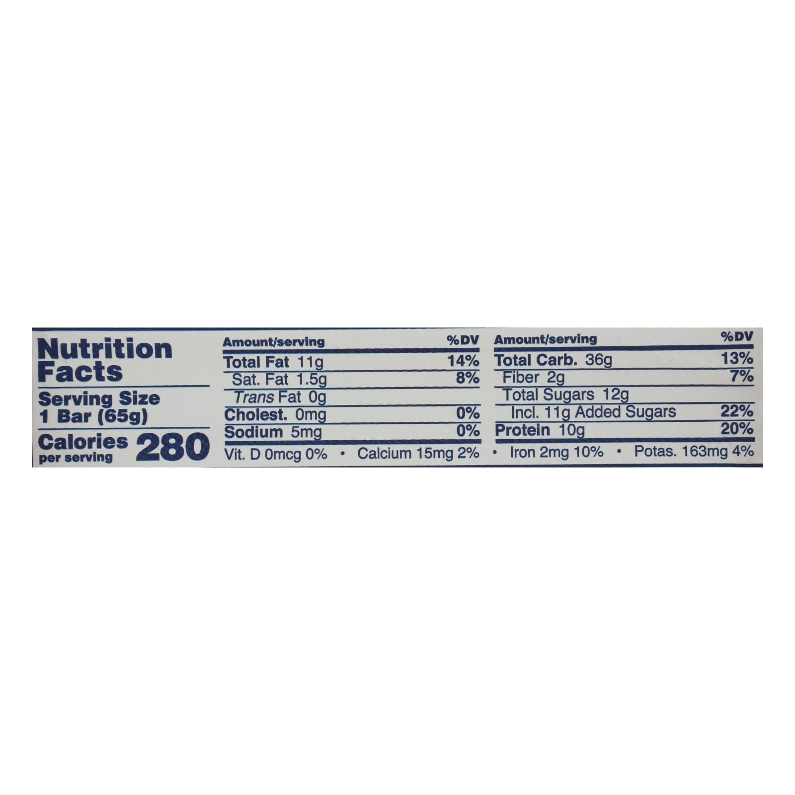 Gomacro Organic Blueberry Cashew Bars, 12-Pack, 2.3oz