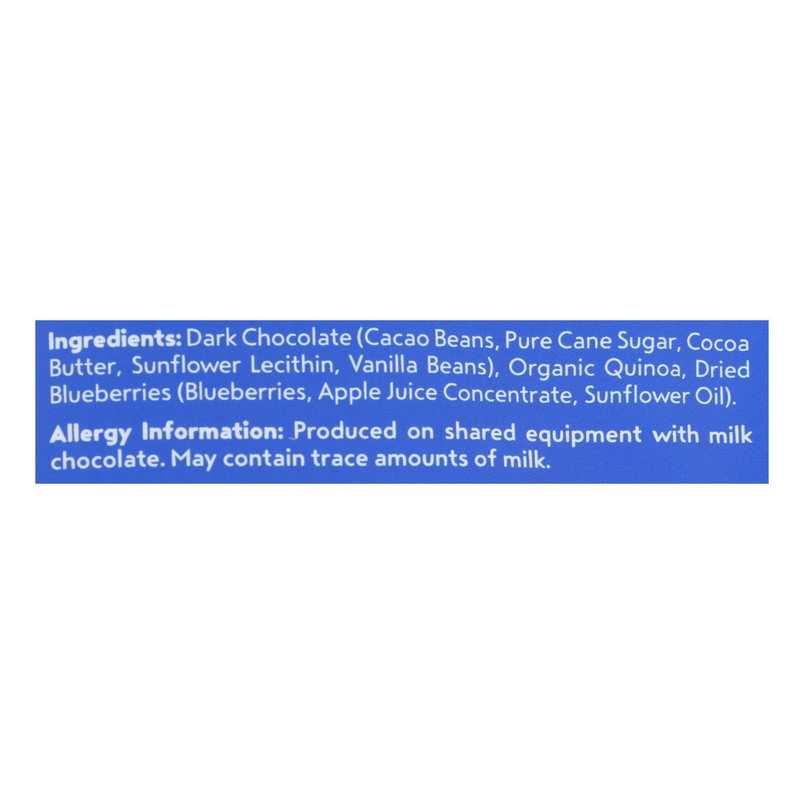 Undercover Quinoa Crispy Blueberry Dark Chocolate 12pk