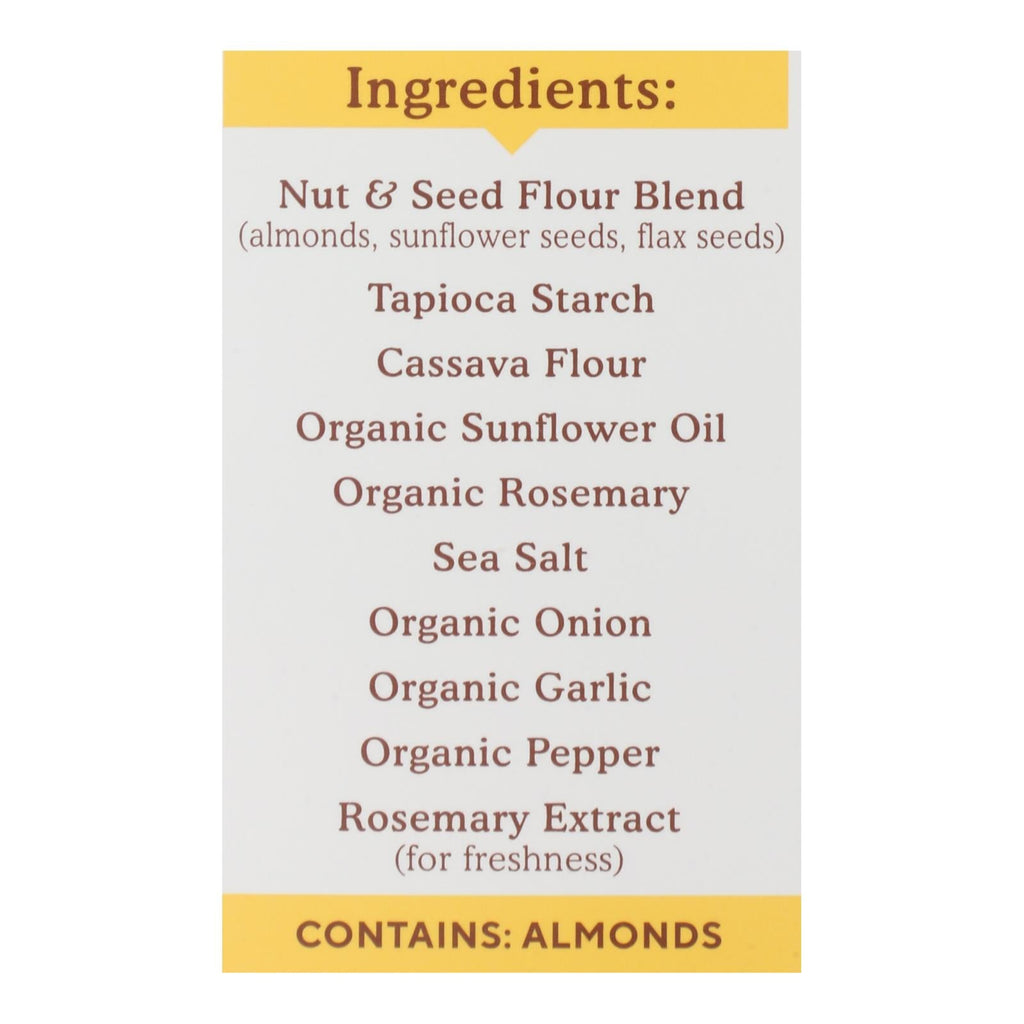 Simple Mills Rosemary Sea Salt Almond Crackers, 6-Pack