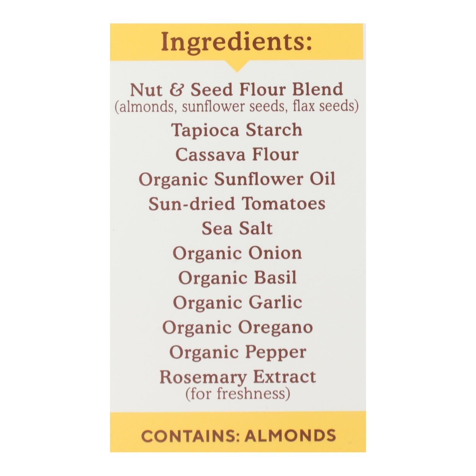 Simple Mills Tomato Basil Almond Crackers - 6 Pack
