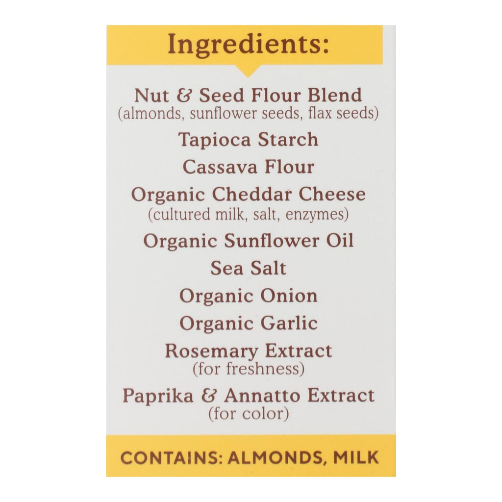 Simple Mills Cheddar Almond Crackers - 6 Pack, 4.25 Oz Each