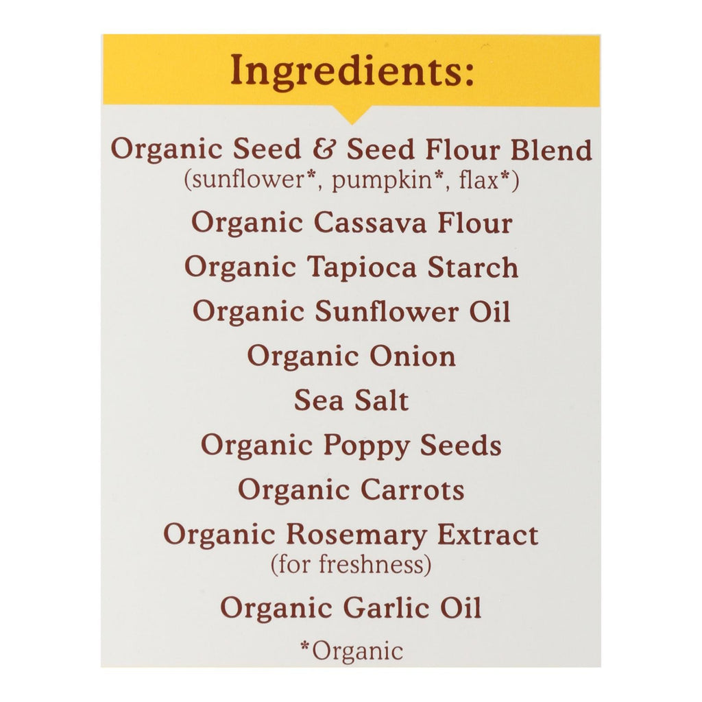 Simple Mills - Crckr Seed Flr Evrythng - Case Of 6-4.25 Oz