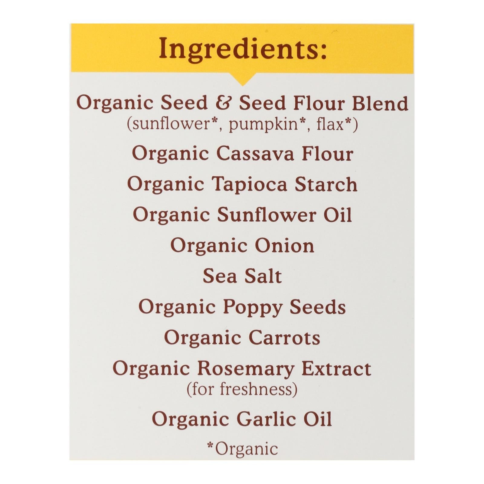 Simple Mills - Crckr Seed Flr Evrythng - Case Of 6-4.25 Oz