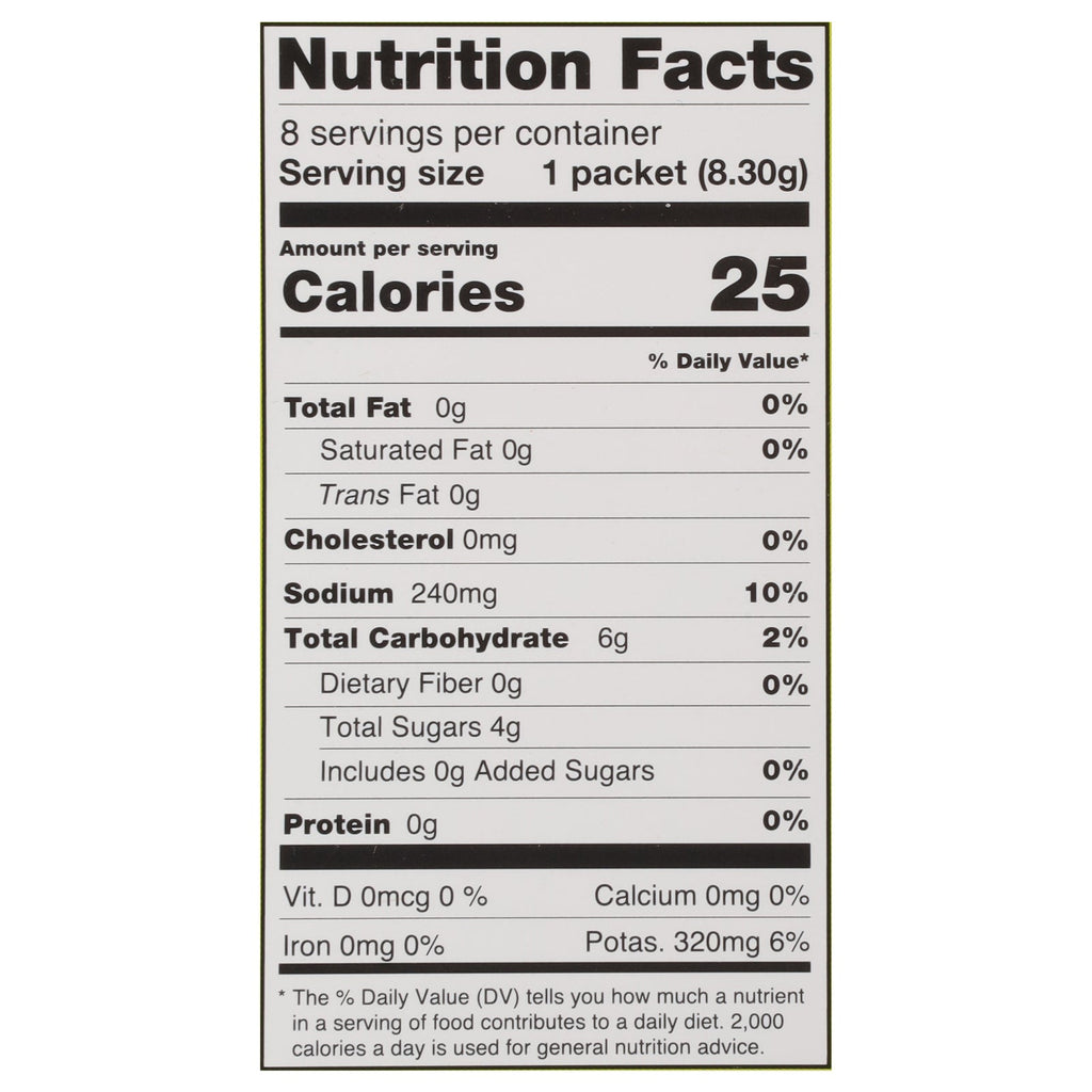 Cure Hydration Lime Drink Mix - 8 Pack, 0.29 oz Each