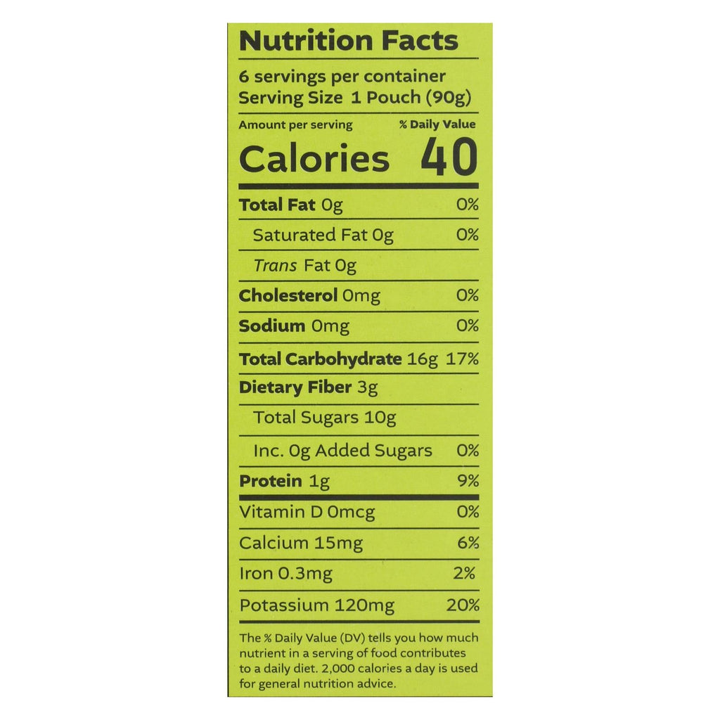 White Leaf Organic Baby Food Pear Banana Kiwi - 6 Pack