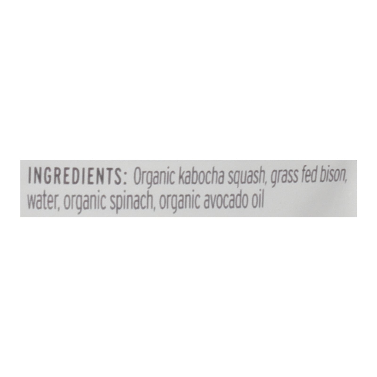Serenity Kids Llc - Pouch Bison Kabocha - Case Of 6 - 3.5 Oz