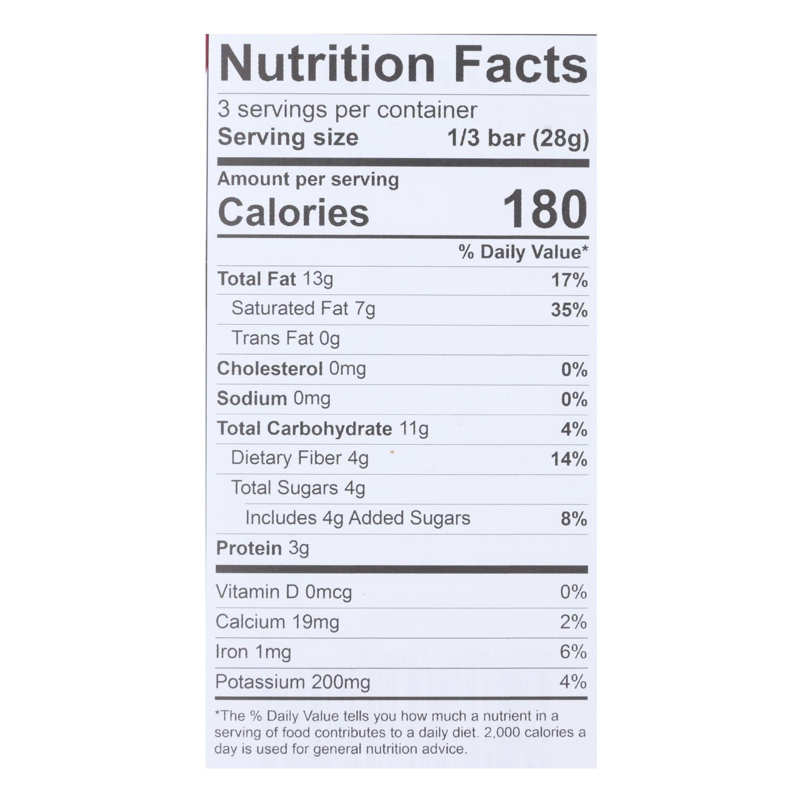 Theo Organic Dark Chocolate Bar 85% Cacao, 3oz, 12-Pack