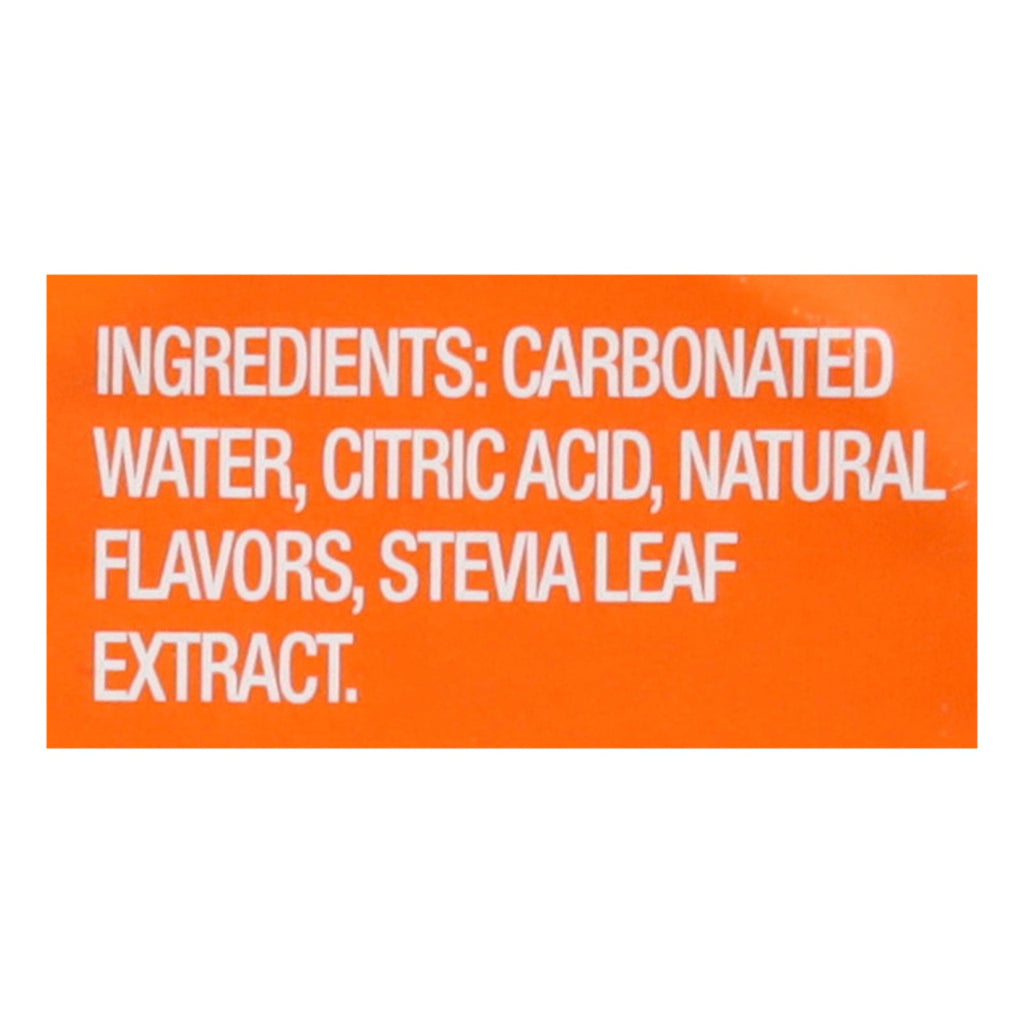 Zevia - Soda Orange Zero Cal - CS of 4-6/12 FZ