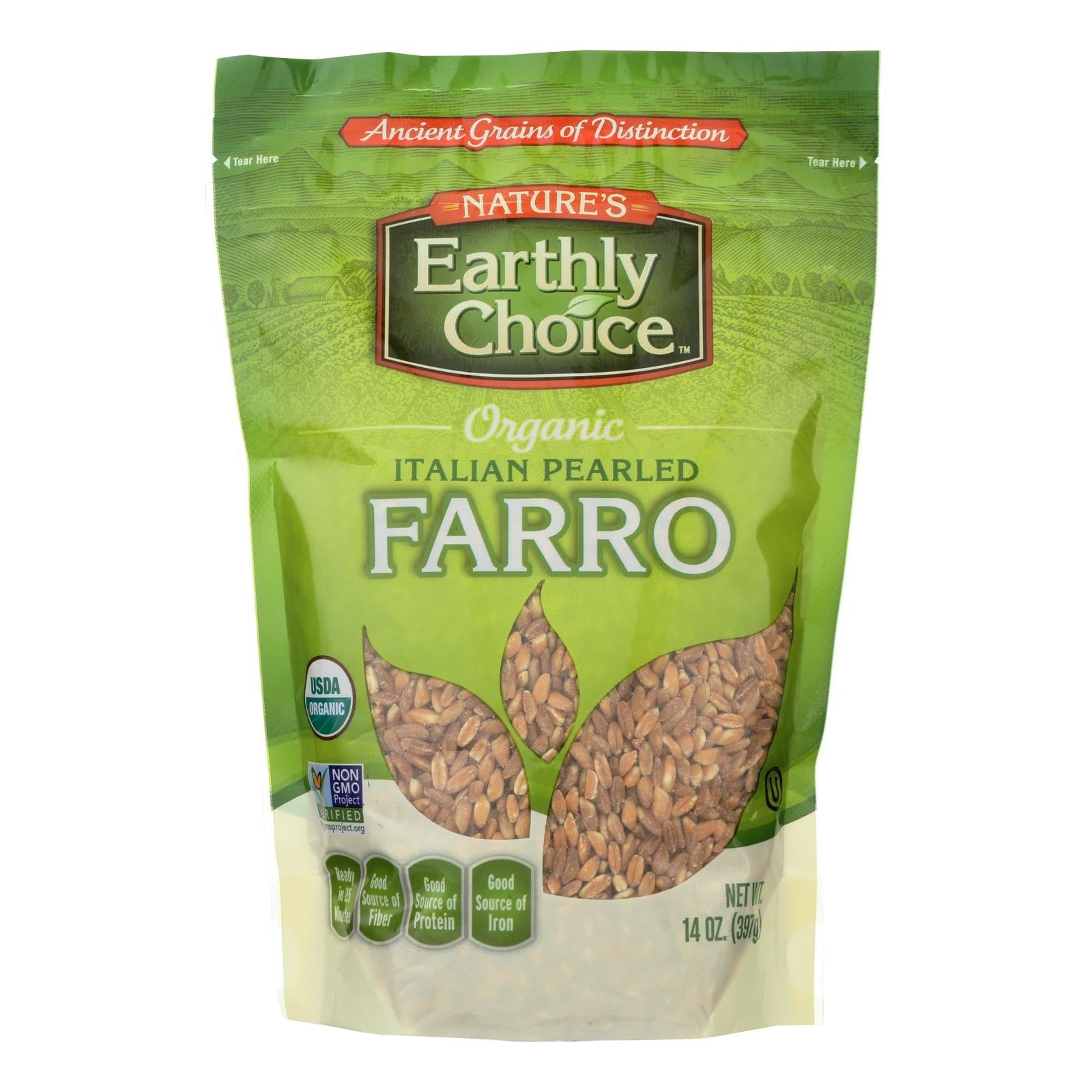 Nature's Earthly Choice Pearled Farro, 6-Pack, 14 Oz