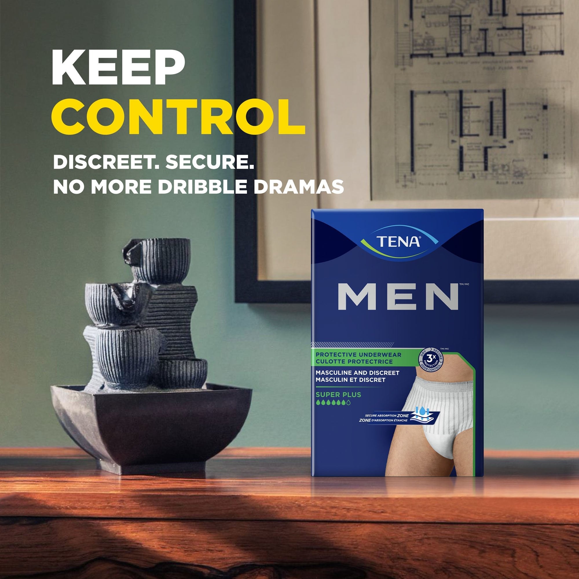 Tena® Men™ Super Plus Protective Underwear, Large/X-Large 81920