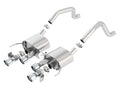 Borla 15 Chevy Corvette C7 ZO6 6.2L w/o AFM w/ NPP ATAK Quad RD RL AC Tips Center Rear Exit Exh 11905