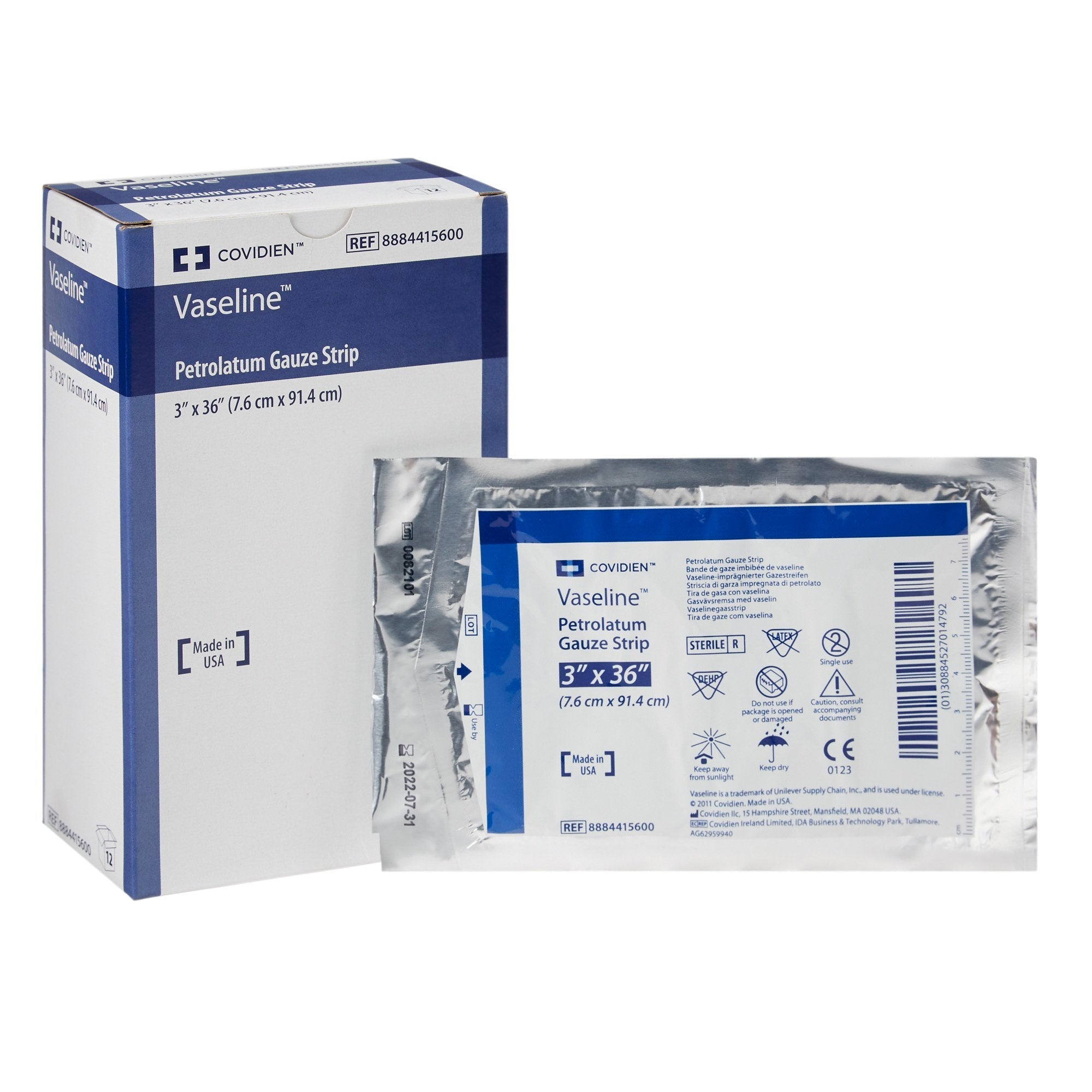 Vaseline™ Petrolatum Impregnated Dressing, 3 x 36 Inch 8884415600