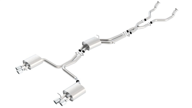 Borla 08-12 Audi S5 Coupe 4.2L 8cyl 6spd SS Catback Exhaust w/ X Pipe Touring 140391