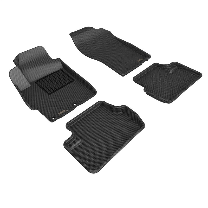 3D MAXpider 08-15 Mitsubishi Lancer Evolution X Kagu 1st 2nd Row - Floor Mat Set (Black) L1MT00801509