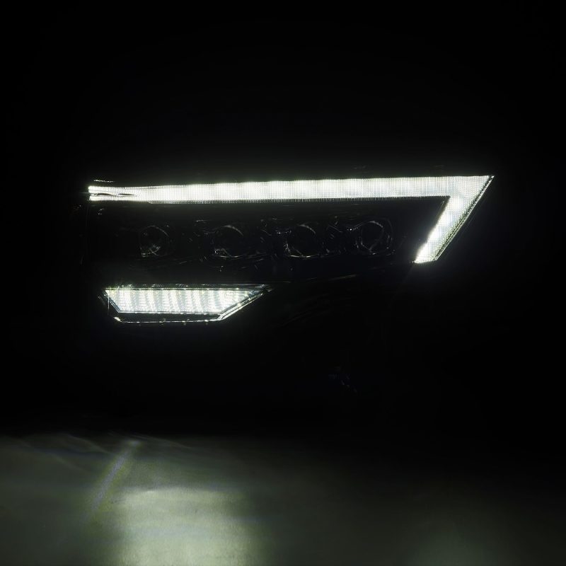 AlphaRex 14-22 Toyota 4Runner (2021 Req. Conv) NOVA LED Proj HL Alpha-Blk Actv Lgt Seq. Sig + SB DRL 880810 *Discontinued