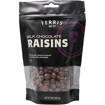 Ferris Nut Co. - Chocolate Covered Raisins, 10 oz (Pack of 12) - Sweet Snack Treat