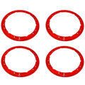 Ford Racing 2017-2018 Raptor Bead Lock Wheel Trim Ring Set - Red M-1021-F15RD