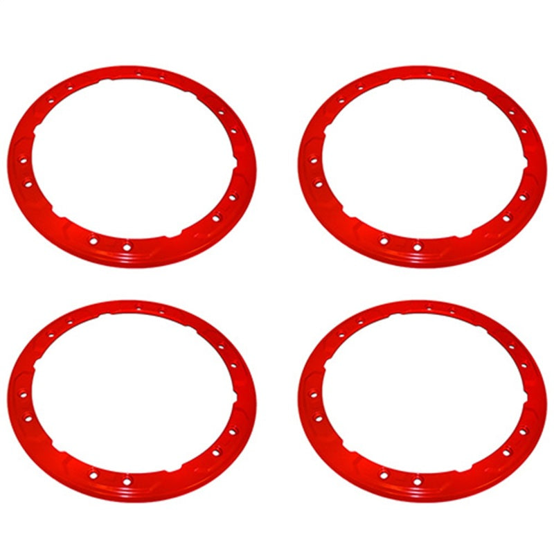 Ford Racing 2017-2018 Raptor Bead Lock Wheel Trim Ring Set - Red M-1021-F15RD