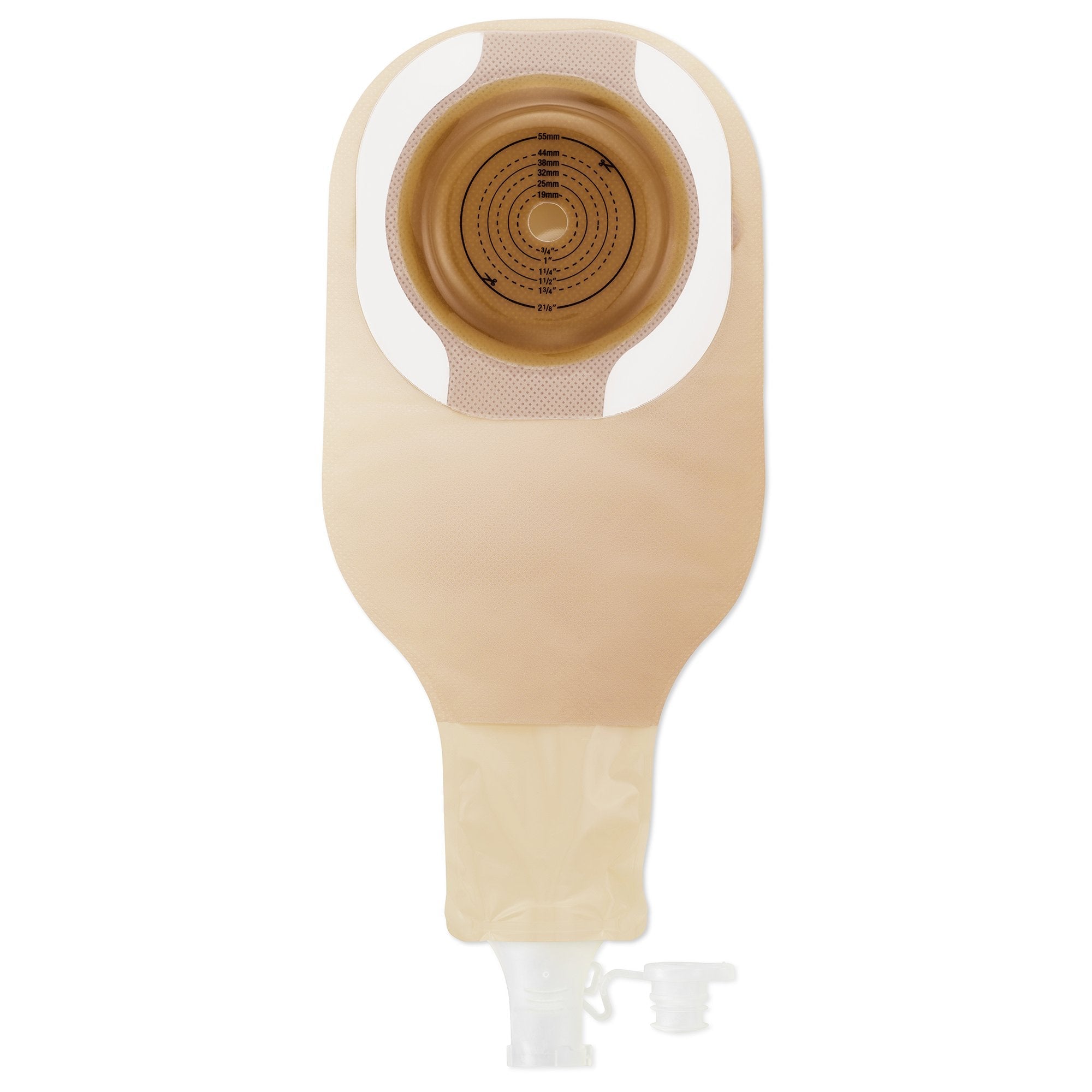 Ostomy Pouch High Output One-Piece System Soft Convex, Trim to Fit Up to 55 mm Stoma 83055