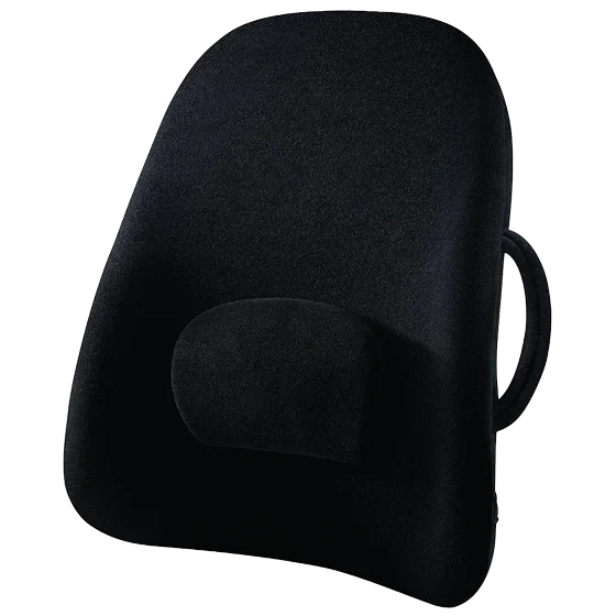 ObusForme Lowback Cushion and Mini Massager Combo Set - Back & Lumbar Support