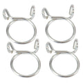 ALL BALLS, ALL BALLS Hose Clamps Refill Kit 4-Pack — Durable Stainless Steel Clamps for Automotive and Marine Applications