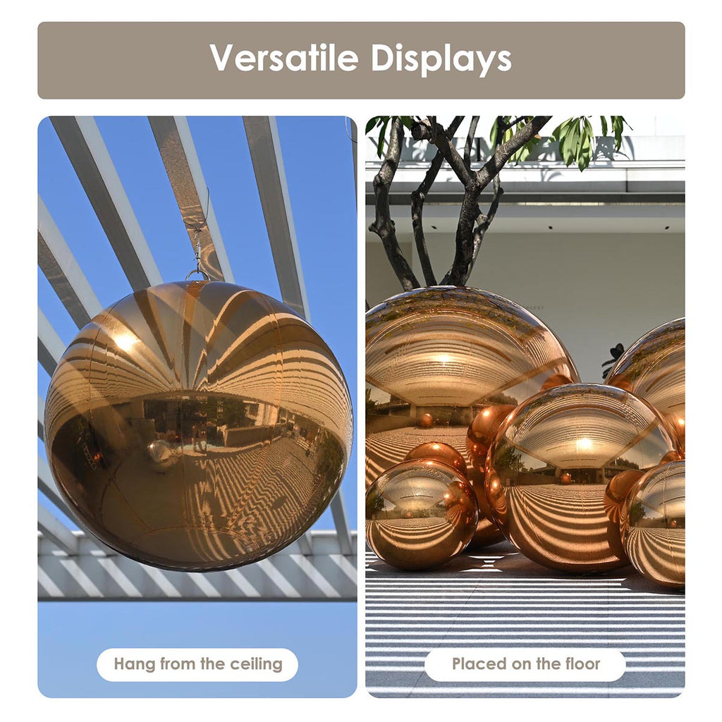 Yescom Set(6) Inflatable Mirror Balloons with Electric Air Pump