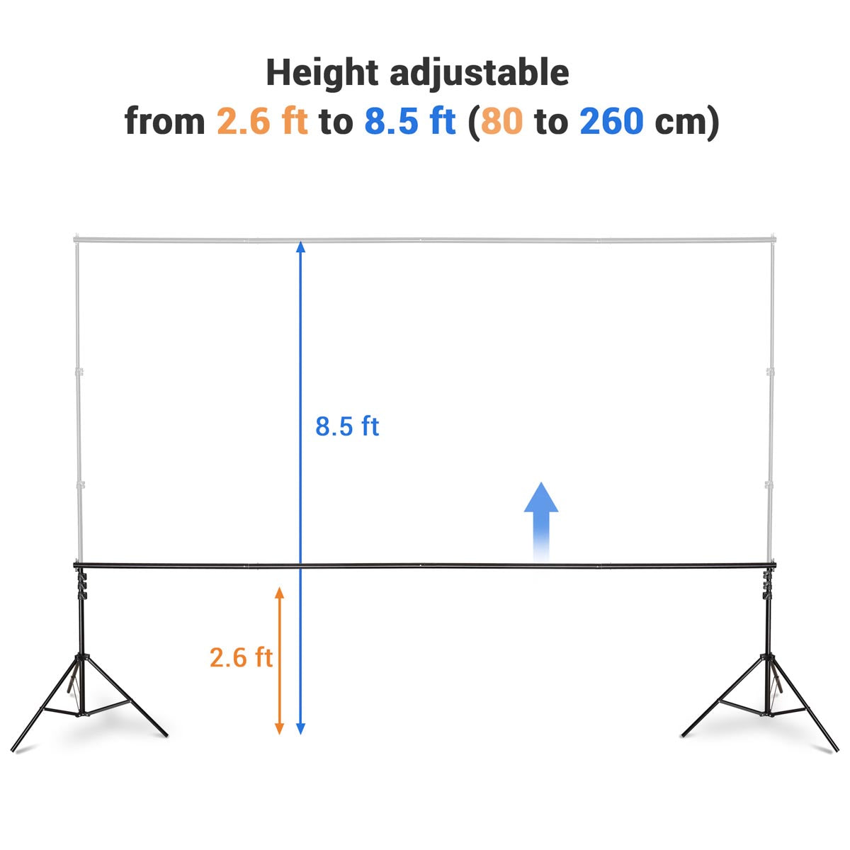 Yescom 10'x8.5' Sequin Shimmer Wall Backdrop (Tripod Stand Included)