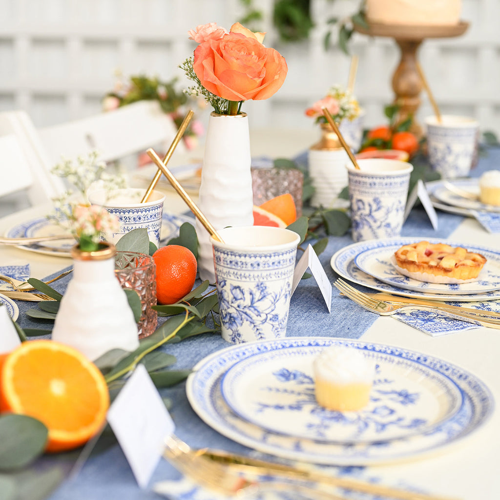 French Toile Cups (10 per pack)