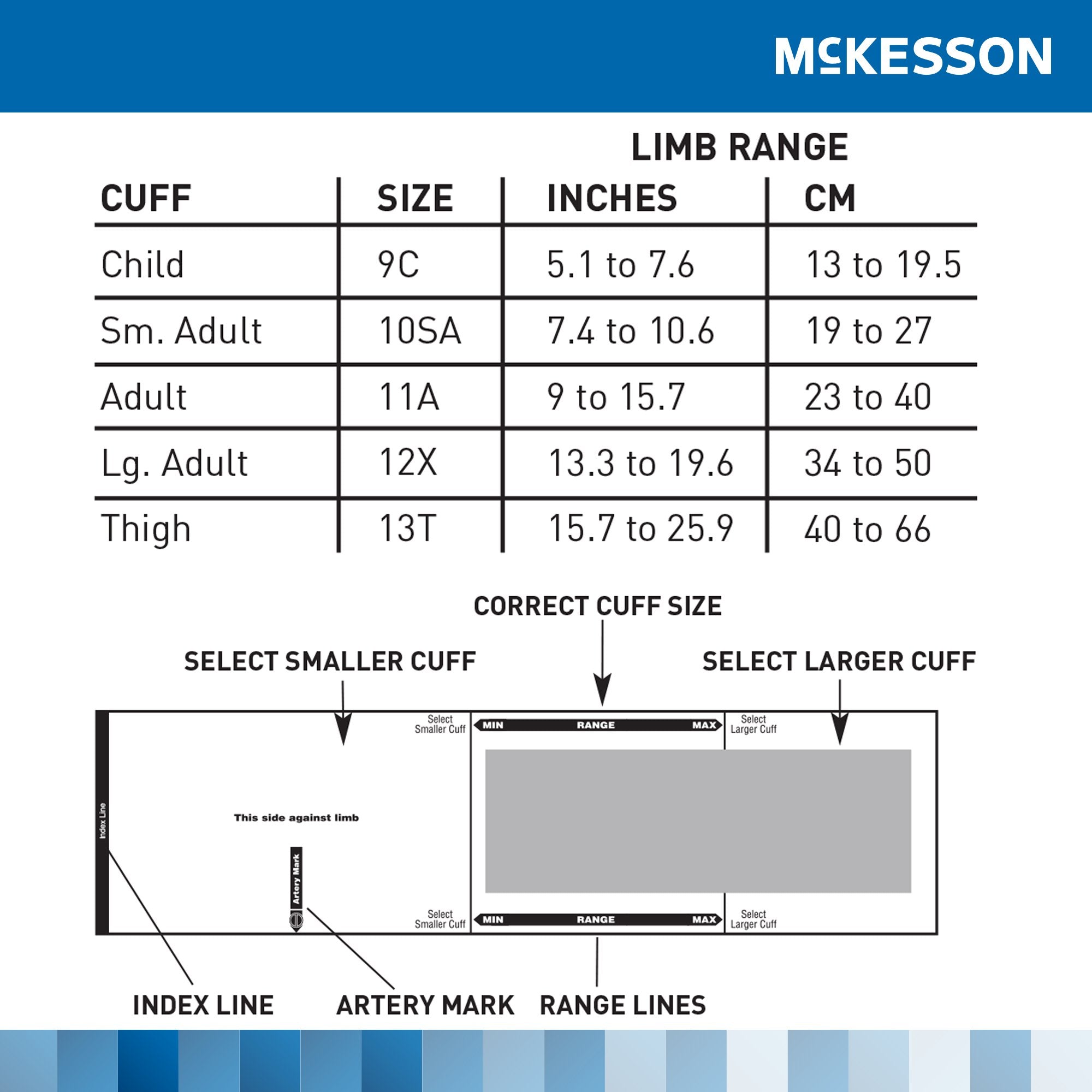 McKesson Aneroid Sphygmomanometer with Cuff, 2-Tube, Pocket-Size, Large Cuff 01-775-12XNGM