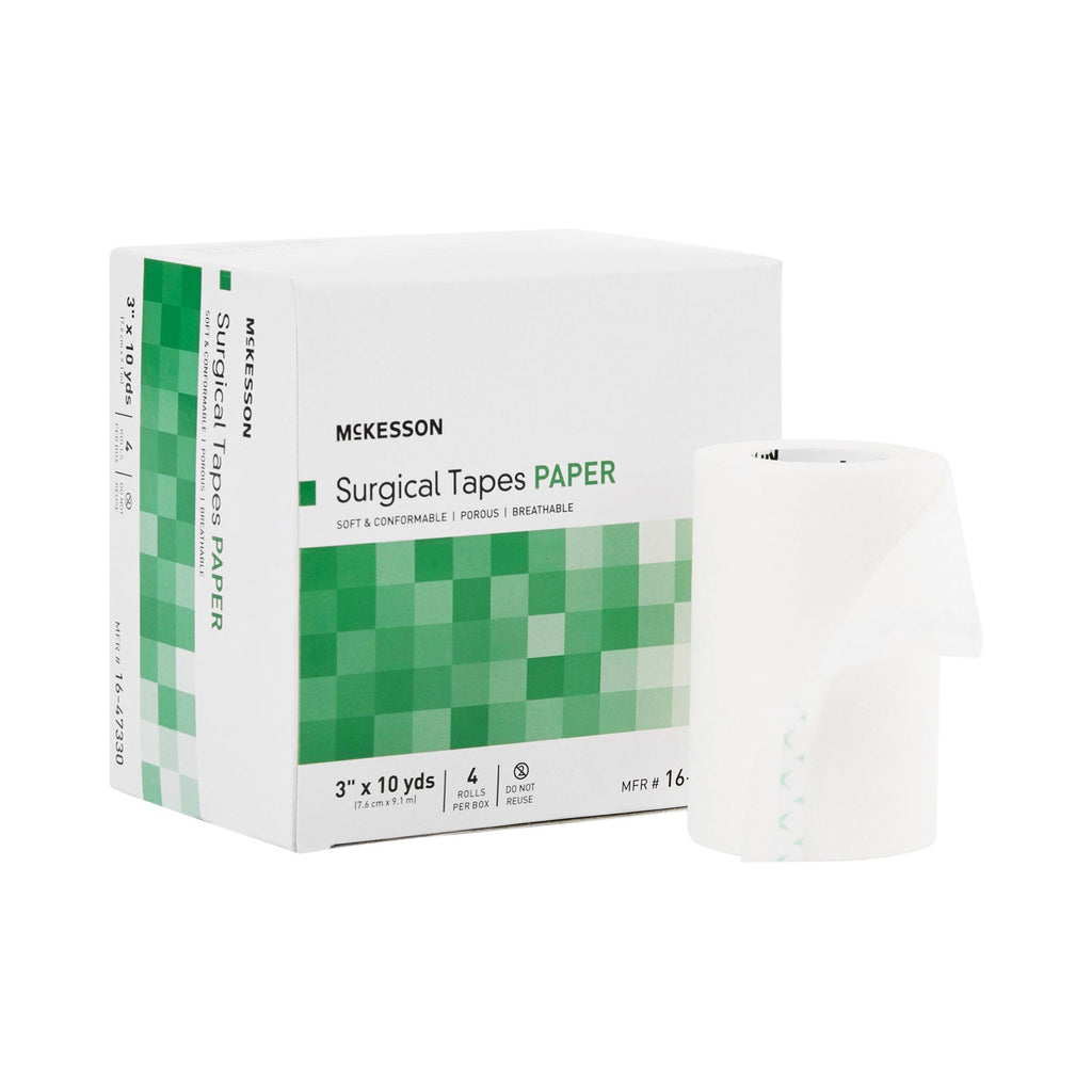 McKesson Medical Tape, 3 Inch x 10 Yard, White 16-47330