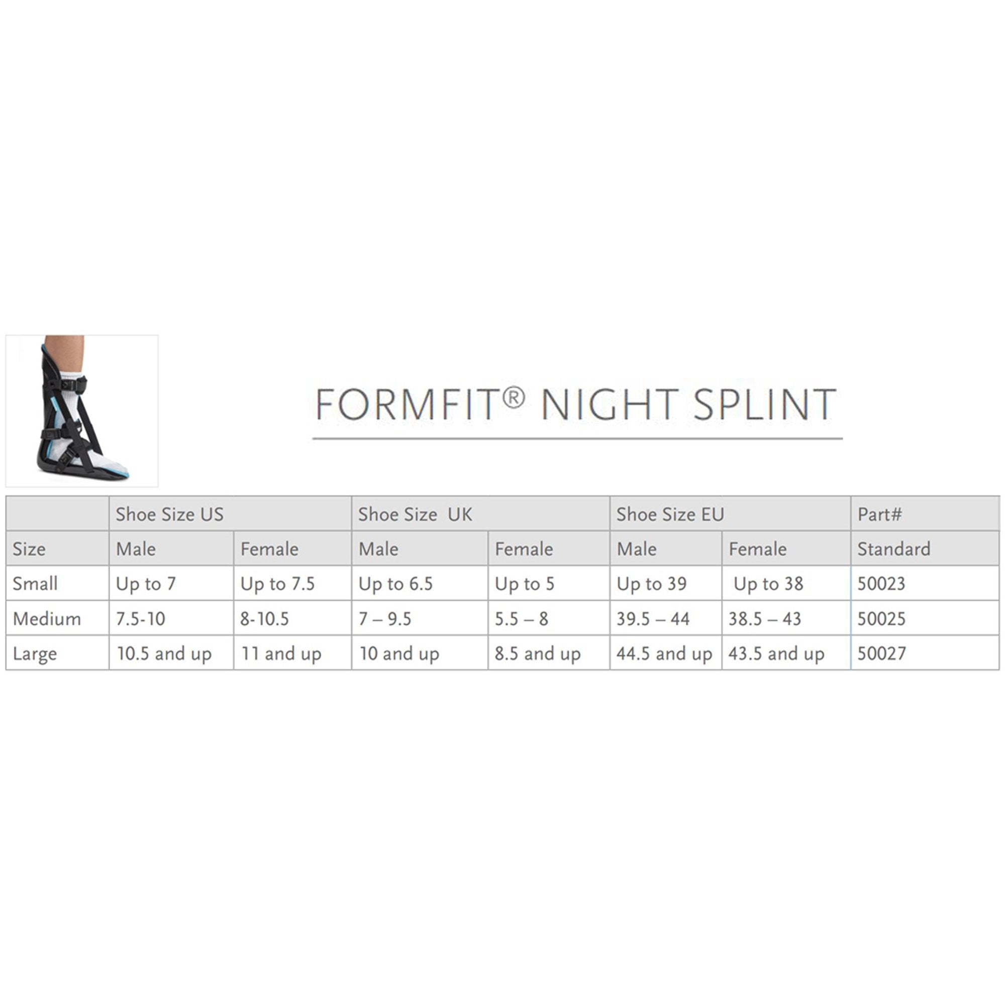 Ossur® FormFit® Night Splint, Medium 50025