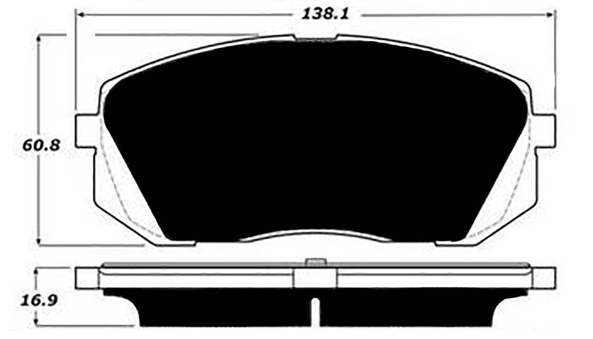 Porterfield Brake Pads for 2018 HYUNDAI ELANTRA GT 1.6L Sport w/305mm FD