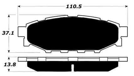 Porterfield Brake Pads for 2017 SUBARU IMPREZA COUPE
