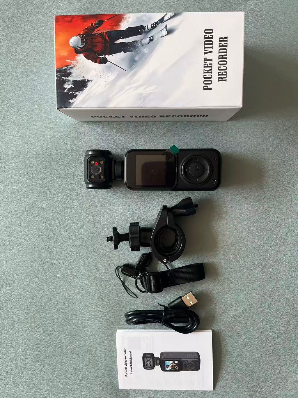 Panoramic Sports Camera Handheld DV Outdoor HD 4K Dual Lens Cycling Recorder Camera